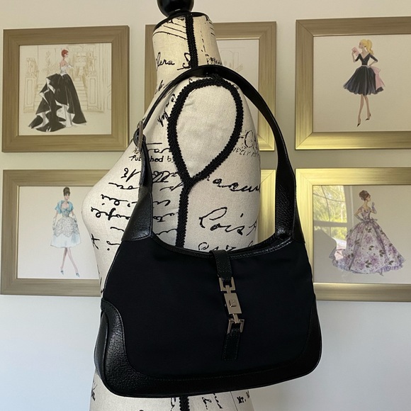 Gucci Handbags - ✨SOLD!✨SALE✨Gucci Jackie O RARE! Leather Nylon Bag